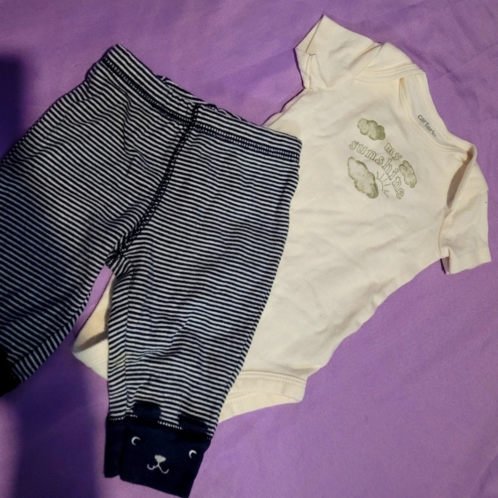 Carter's Striped Baby Outfit
